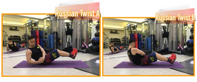 減肥瘦腰運動-動作-RUSSIAN-TWIST