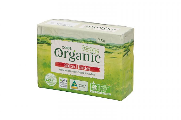 coles Organic Salted Butter