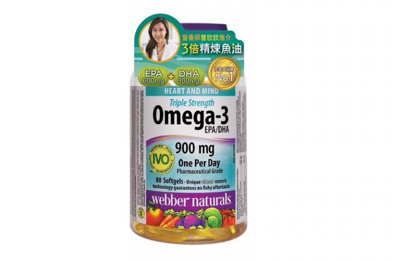 Webber Naturals Triple Strength Omega-3 維柏健3倍精煉魚油 (80粒) 加拿大